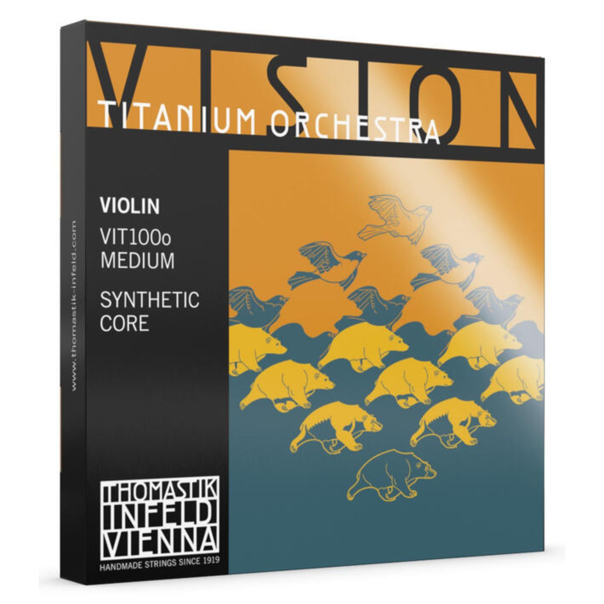  Bộ Dây đàn Violin Vision Titanium Orchestra 4/4 medium String Thomastik Infeld VIT100o 