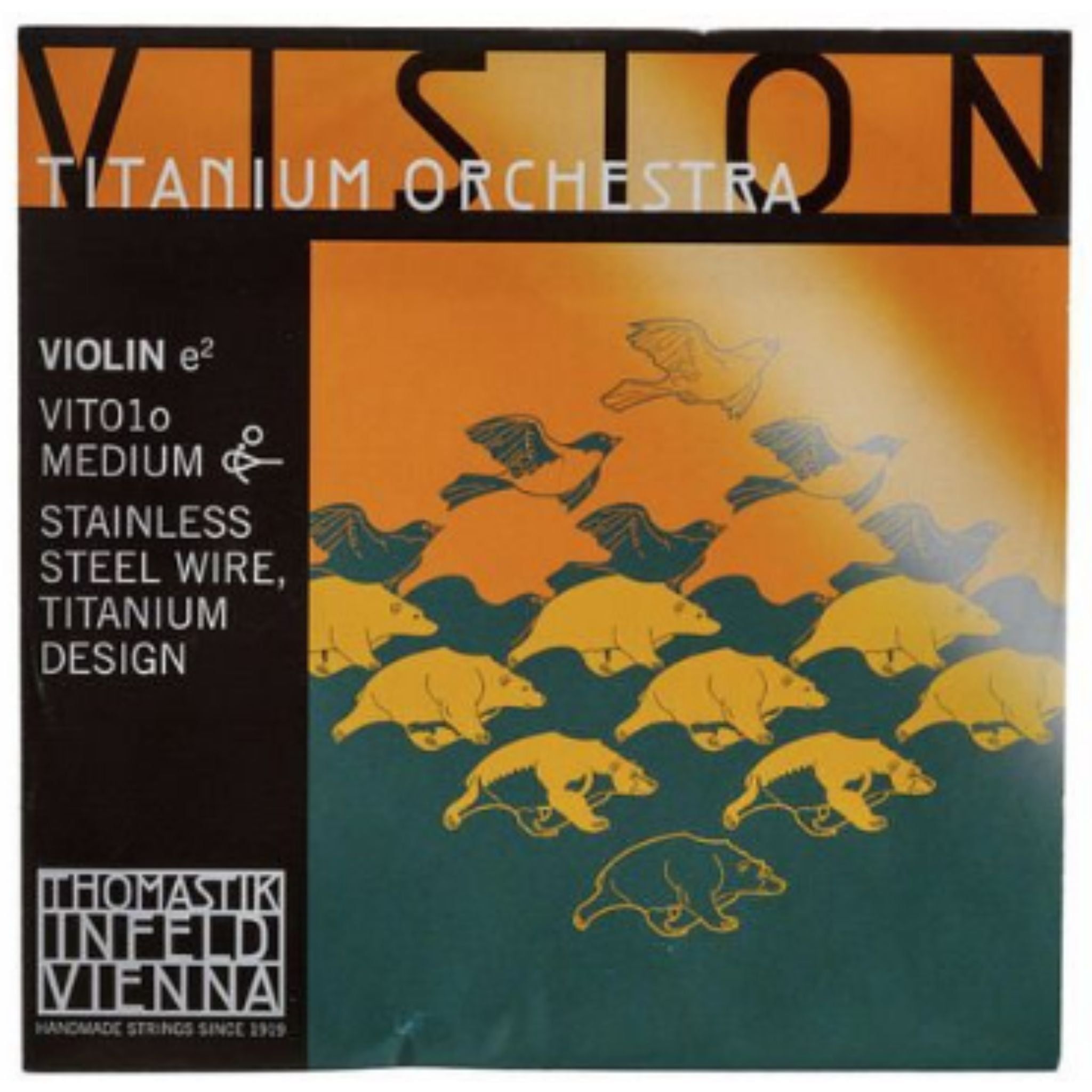  Dây đàn Violin Vision Titanium Orchestra e String 4/4 medium Thomastik Infeld VIT01o 