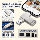  Bộ nhớ lưu trữ mở rộng di động cho điện thoại, iPad, Laptop - USB 3.0 FlashDrive Dual-Connect by MèoBer 