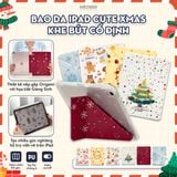  Bao da iPad Cute Origami/Gập 3 XMAS khe bút cố định gấp xếp cho Pro 11, Mini 6/7, Air 4/5/6/7, Gen7/8/9/10/11, Pro M4 by MèoBer 