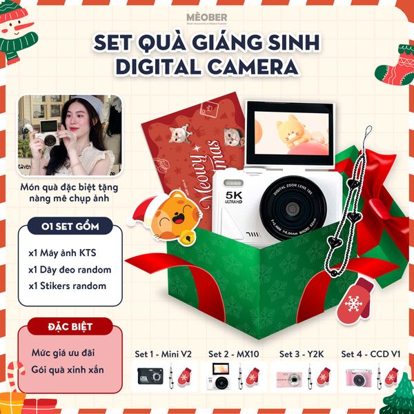  COMBO SET QUÀ DIGICAM - MÁY ẢNH KĨ THUẬT SỐ - READY TO GIFT BY MÈOBER 