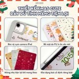  Bao da iPad Cute Origami/Gập 3 XMAS khe bút cố định gấp xếp cho Pro 11, Mini 6/7, Air 4/5/6/7, Gen7/8/9/10/11, Pro M4 by MèoBer 