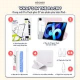  Combo phụ kiện iPad Pro Pack - Gồm 01 Bút Cảm ứng, 01 Ốp Origami khe bút cố định, 01 dán màn hình Paperlike Pro, 01 Khăn Microfiber by MèoBer 