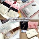  Túi chống sốc Nơ Coquette Ribbon cho iPad & Laptop - Thiết kế tối giản pastel hoạ tiết nơ dễ thương, lót đệm êm ái bảo vệ tối đa by MèoBer 