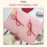  Túi chống sốc Nơ Coquette Ribbon cho iPad & Laptop - Thiết kế tối giản pastel hoạ tiết nơ dễ thương, lót đệm êm ái bảo vệ tối đa by MèoBer 