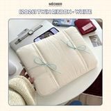  Túi chống sốc Nơ Coquette Ribbon cho iPad & Laptop - Thiết kế tối giản pastel hoạ tiết nơ dễ thương, lót đệm êm ái bảo vệ tối đa by MèoBer 