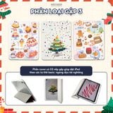  Bao da iPad Cute Origami/Gập 3 XMAS khe bút cố định gấp xếp cho Pro 11, Mini 6/7, Air 4/5/6/7, Gen7/8/9/10/11, Pro M4 by MèoBer 