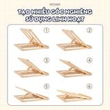  Kệ, Giá Đỡ Laptop & iPad Gỗ Cao Cấp Woody Art Stand, hỗ trợ viết vẽ, tản nhiệt máy, kê đa góc nghiêng by MèoBer 