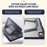  [2025] Bao da iPad Kèm Bàn Phím Smart Keyboard V2 tháo rời, xoay dọc dành cho Gen 10/11 A16, Air 4/5/6/7, Pro11 M1/2/4 by Meober 