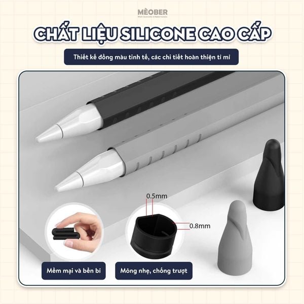 Case bọc bảo vệ bút Slim 2026 by Mèober - Siêu mỏng, vừa khay đựng bút case iPad 