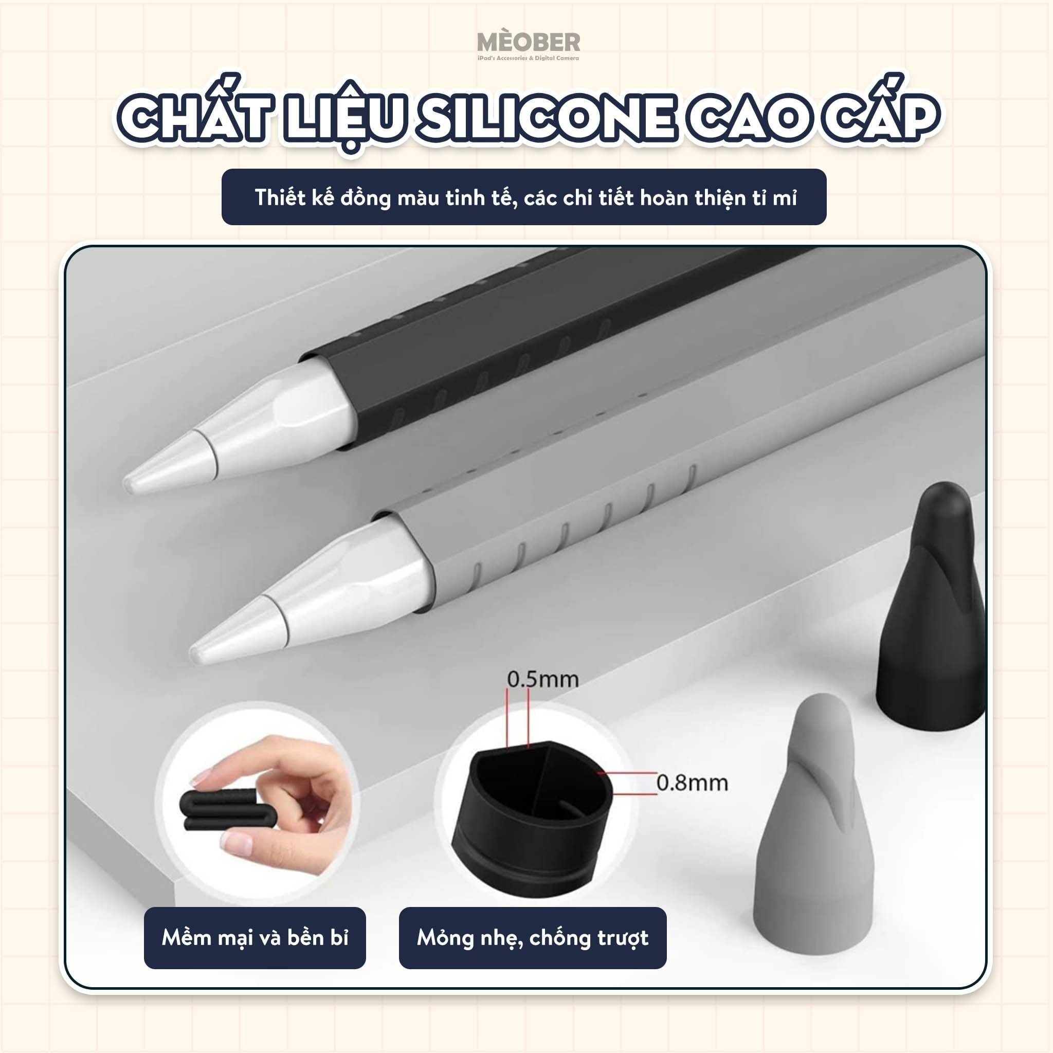  Case bọc bảo vệ bút Slim 2026 by Mèober - Siêu mỏng, vừa khay đựng bút case iPad 