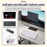  Bàn Phím Magic Không Dây by MèoBer – Mỏng Nhẹ, Silent Click, Kết Nối 2 Chế Độ (Bluetooth/Receiver) Cho Máy Tính, iPad & Điện Thoại 