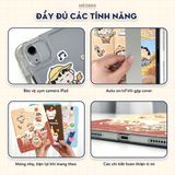  Bao da iPad Cute Origami Daily khe bút cố định gấp xếp xoay 360 cho Pro 11, Mini 6/7, Air 4/5/6/7, Gen7/8/9/10/11, Pro M4 by MèoBer 