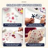  Ốp iPad Acrylic trong suốt Liquid DIY Button Decor Pro 11, Air 4/5/6/7, Gen7/8/9/10/11, Pro M4 - lưng trong suốt kèm nút và keo dán by MèoBer 