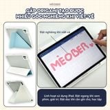  Bao da iPad Origami Pastel, gấp xếp xoay 360 cho Pro 11, Mini 6/7, Air 4/5/6/7, Gen10/11 A16, Pro M4 - lưng trong viền đồng màu by MèoBer 