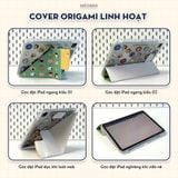  Bao da iPad Cute Origami Pen Holder gấp xếp xoay 360 by MèoBer 