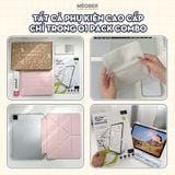  Combo phụ kiện iPad Pro Pack - Gồm 01 Bút Cảm ứng, 01 Ốp Origami khe bút cố định, 01 dán màn hình Paperlike Pro, 01 Khăn Microfiber by MèoBer 