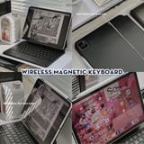  Bao Da Kèm Bàn Phím Magnetic Keyboard cho iPad Air 4/5/6/7, Pro 11 12,9, Pro M4, Gen 10/11 A16 by MèoBer 