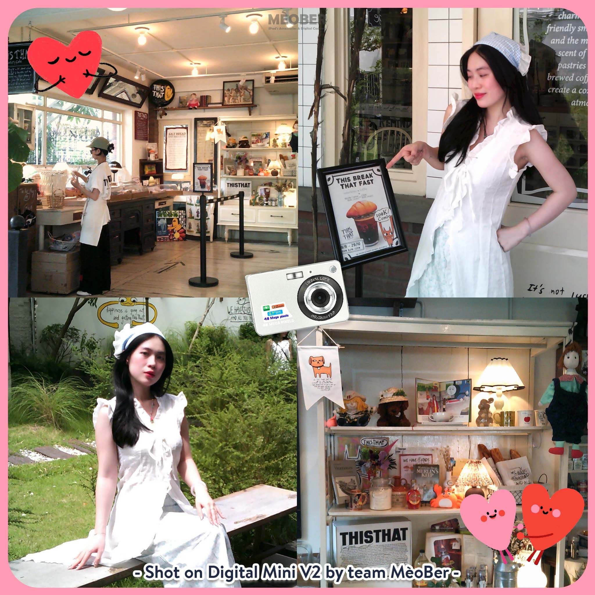  COMBO SET QUÀ VALENTINE DIGICAM - MÁY ẢNH KĨ THUẬT SỐ - READY TO GIFT BY MÈOBER 