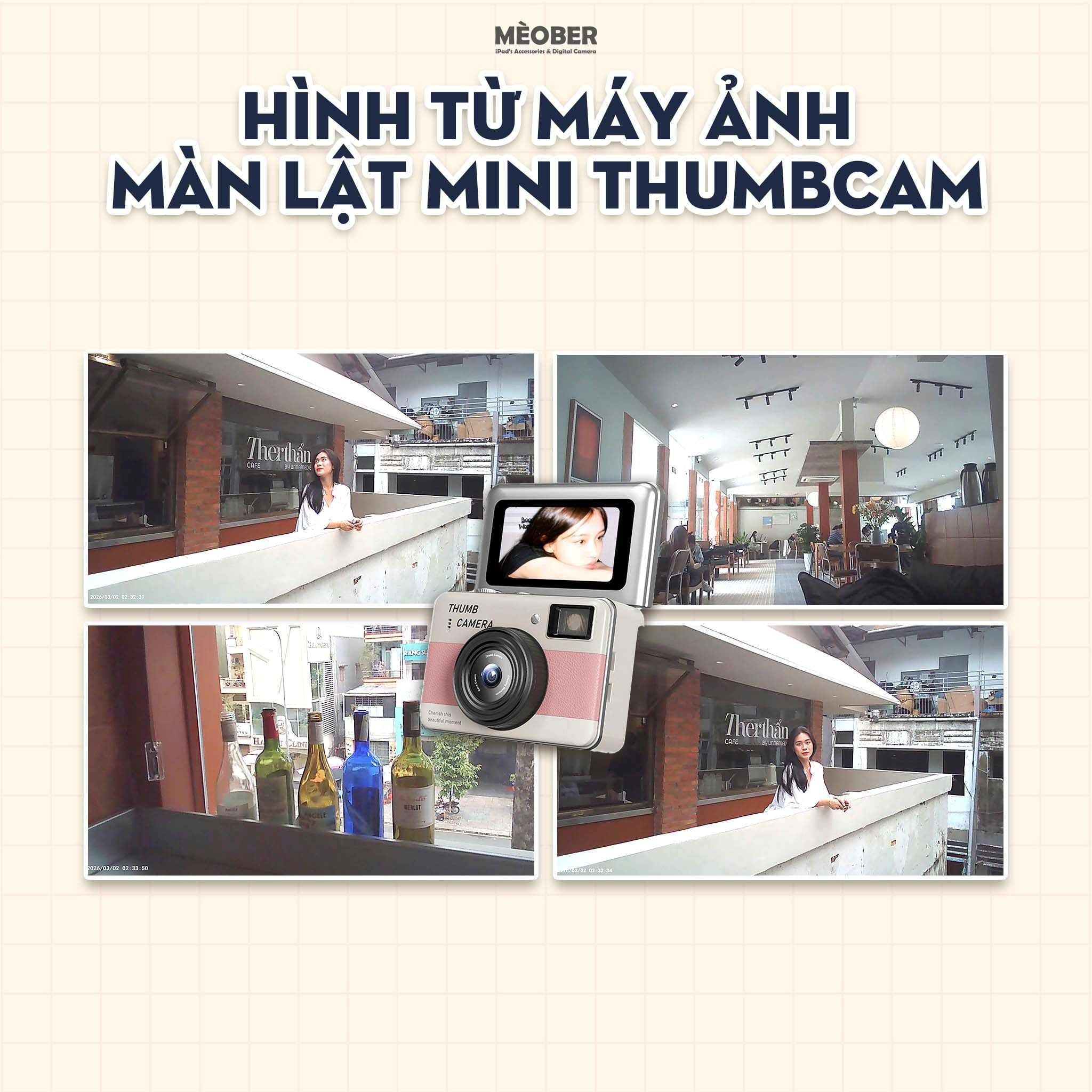  Máy Ảnh Móc Khóa Series Charmera Mini ThumbCam & True2K Flipscreen – Chụp 64MP, quay video, màn hình lật by MèoBer 