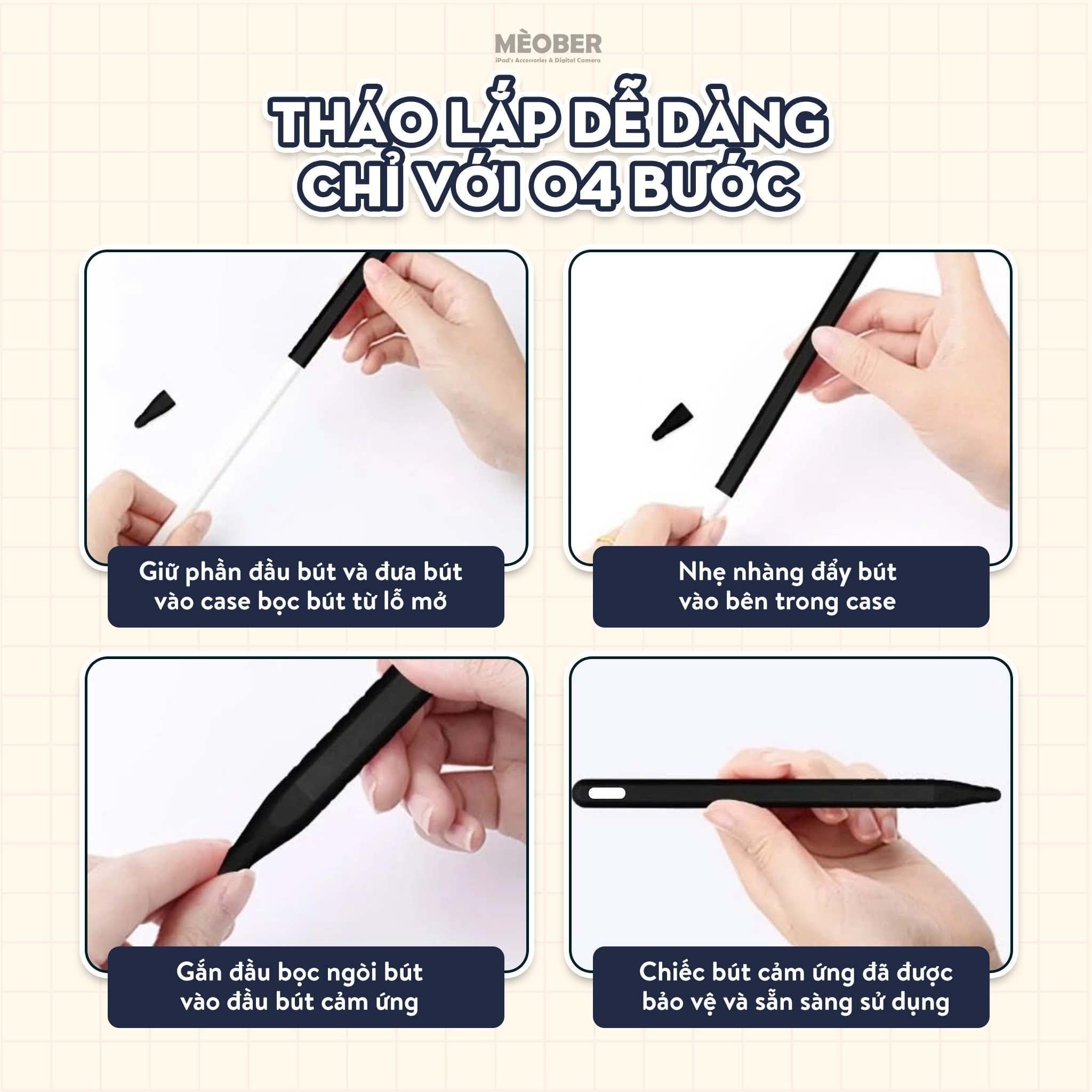  Case bọc bảo vệ bút Slim 2026 by Mèober - Siêu mỏng, vừa khay đựng bút case iPad 