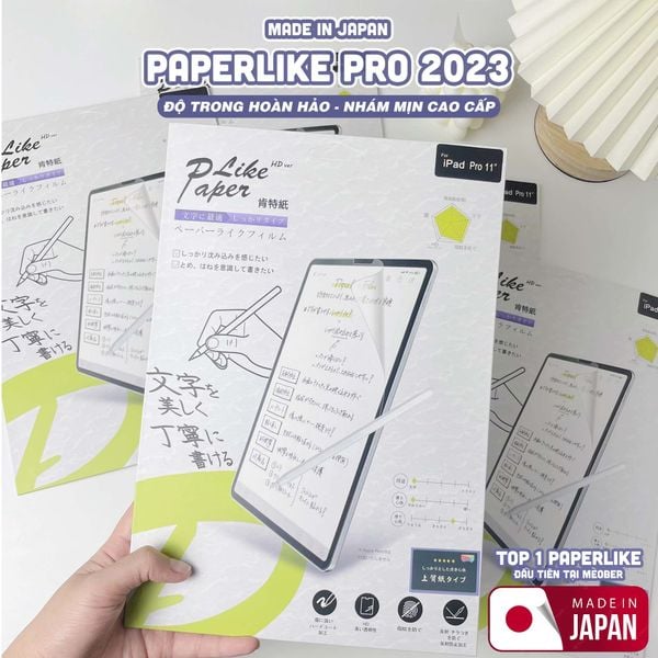  Dán màn hình iPad Paperlike Pro 2026 - Viết vẽ chuyên nghiệp như trên giấy, chống chói, vân tay dành cho iPad 