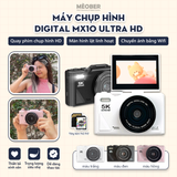  [Tặng thẻ nhớ] Máy Chụp Hình Digital MX10 UltraHD - Chụp giả lập màu phim 64MP, quay video 4K, màn hình lật, tích hợp Wi-Fi by MèoBer 