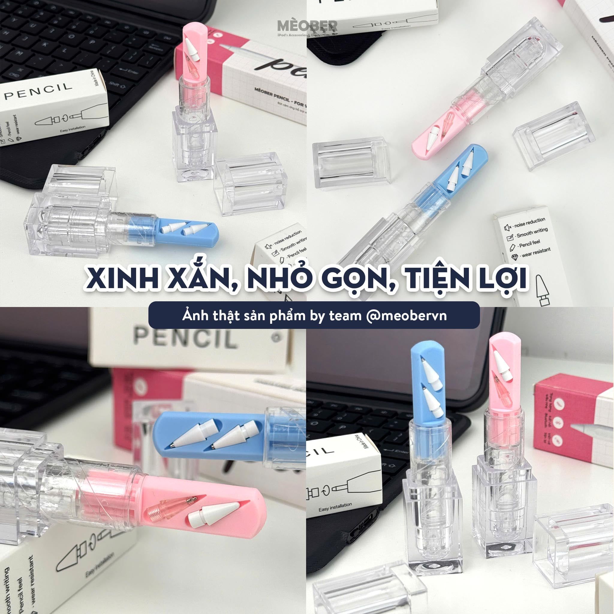  Hộp đựng ngòi bút cảm ứng kiểu thỏi son Lipstick 