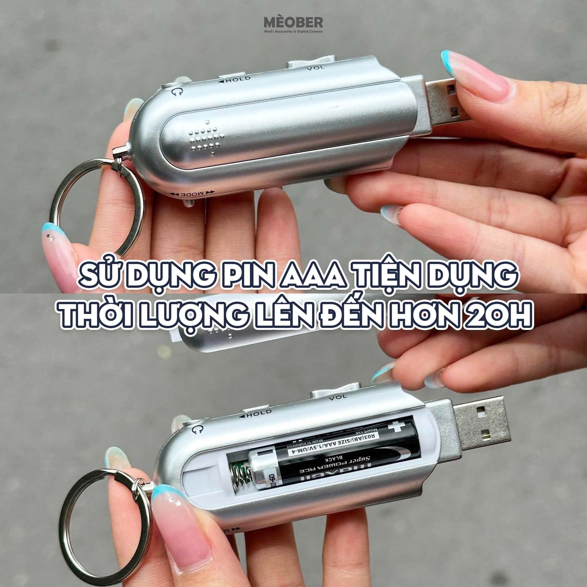  Máy nghe nhạc MP3 kỹ thuật số mini, màn hình LCD, hỗ trợ nghe Đài FM, lắp thẻ nhớ, vibe Y2K by MèoBer 