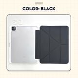  Bao da iPad Origami Pastel, gấp xếp xoay 360 cho Pro 11, Mini 6/7, Air 4/5/6/7, Gen10/11 A16, Pro M4 - lưng trong viền đồng màu by MèoBer 
