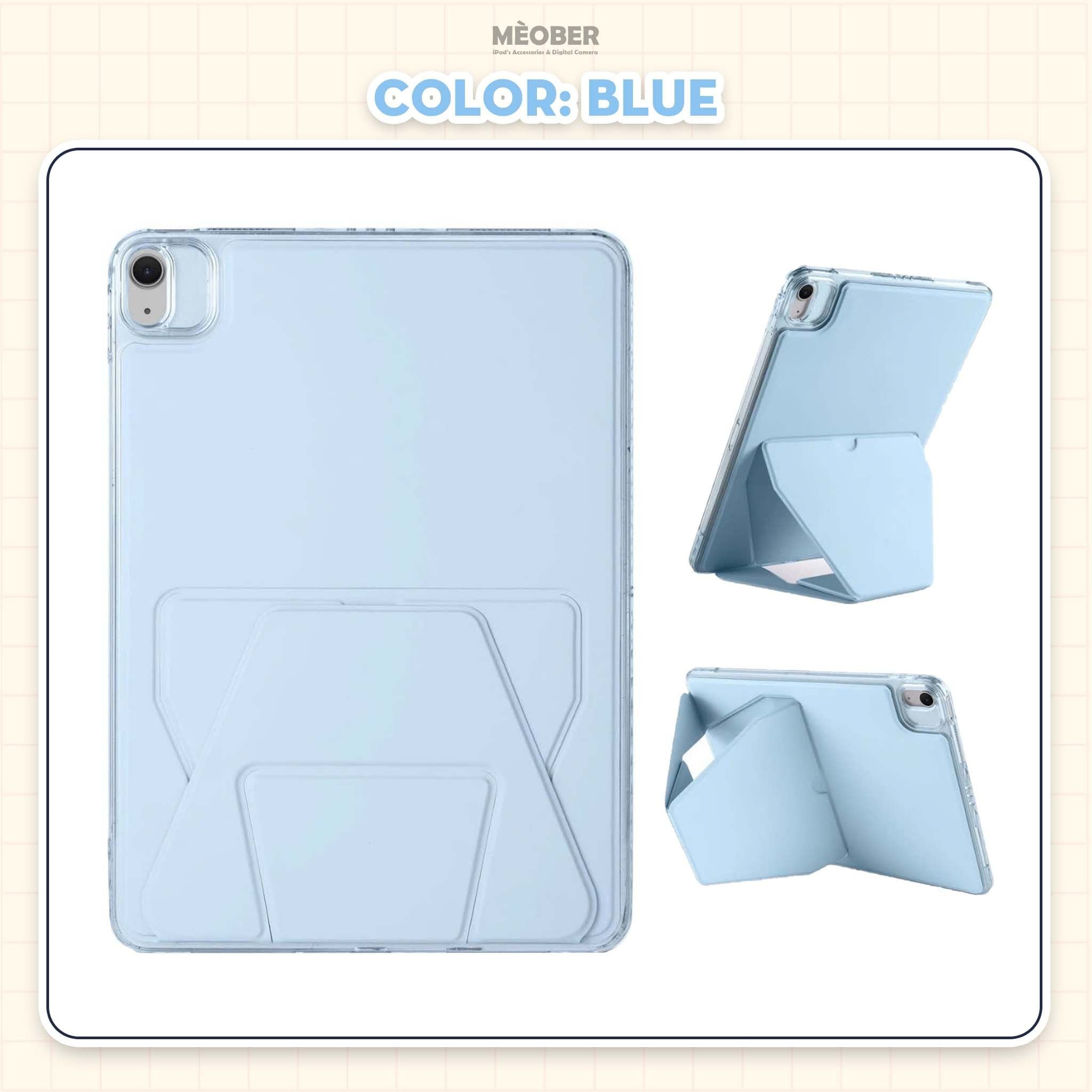  Ốp lưng iPad kiêm giá đỡ Basic Flexible Stand - Có chân đứng xoay ngang dọc, Chống sốc, va đập, Chống trầy xước by MèoBer 