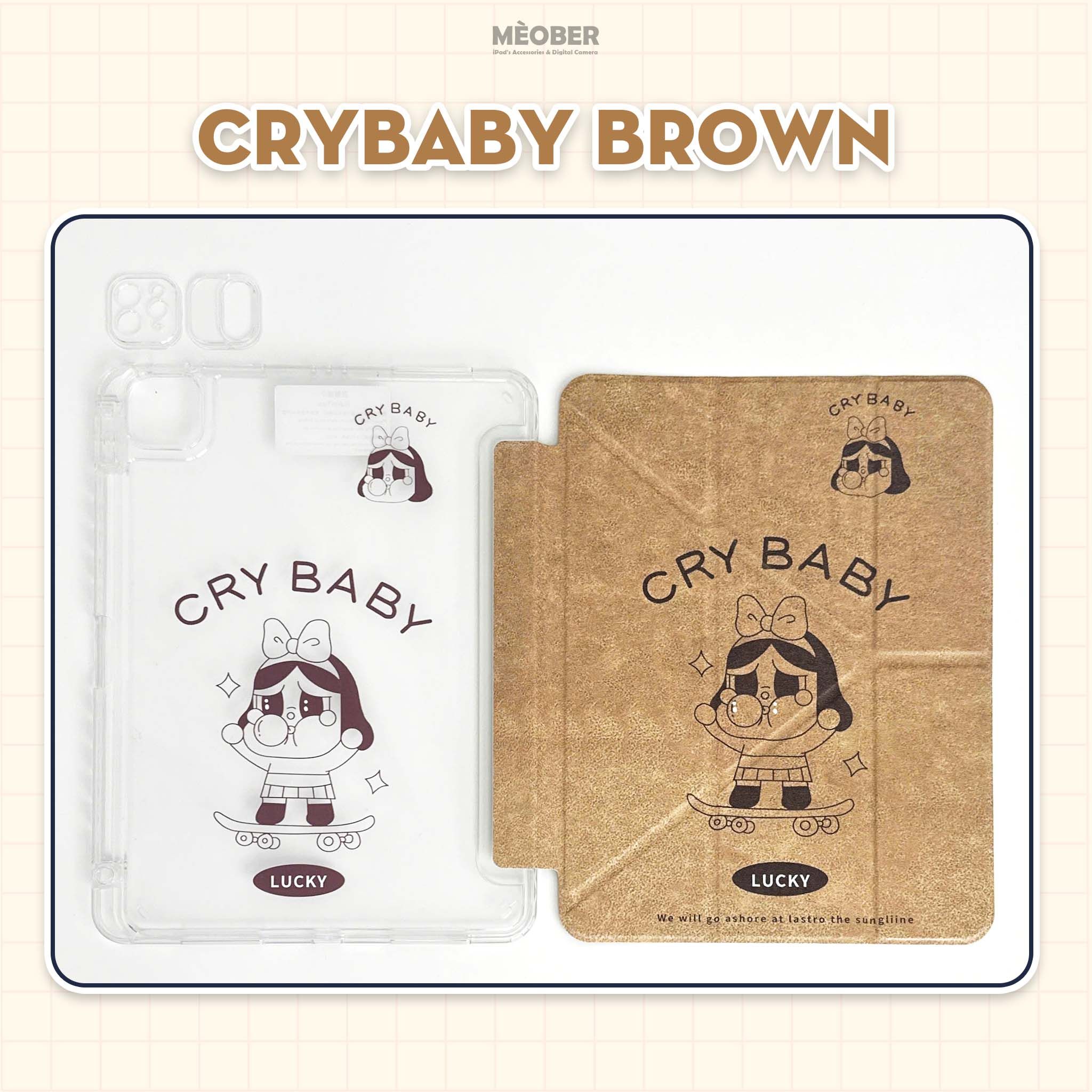  Bao da iPad Cute Origami PMART khe bút cố định gấp xếp xoay 360 cho Pro 11, Mini 6/7, Air 4/5/6/7, Gen7/8/9/10/11, Pro M4 by MèoBer 