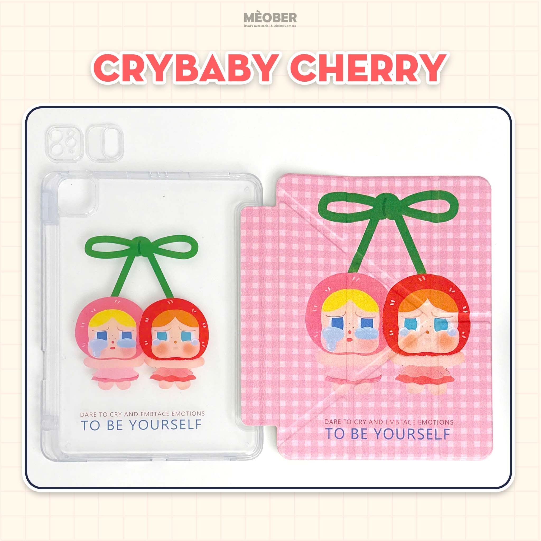  Bao da iPad Cute Origami PMART khe bút cố định gấp xếp xoay 360 cho Pro 11, Mini 6/7, Air 4/5/6/7, Gen7/8/9/10/11, Pro M4 by MèoBer 