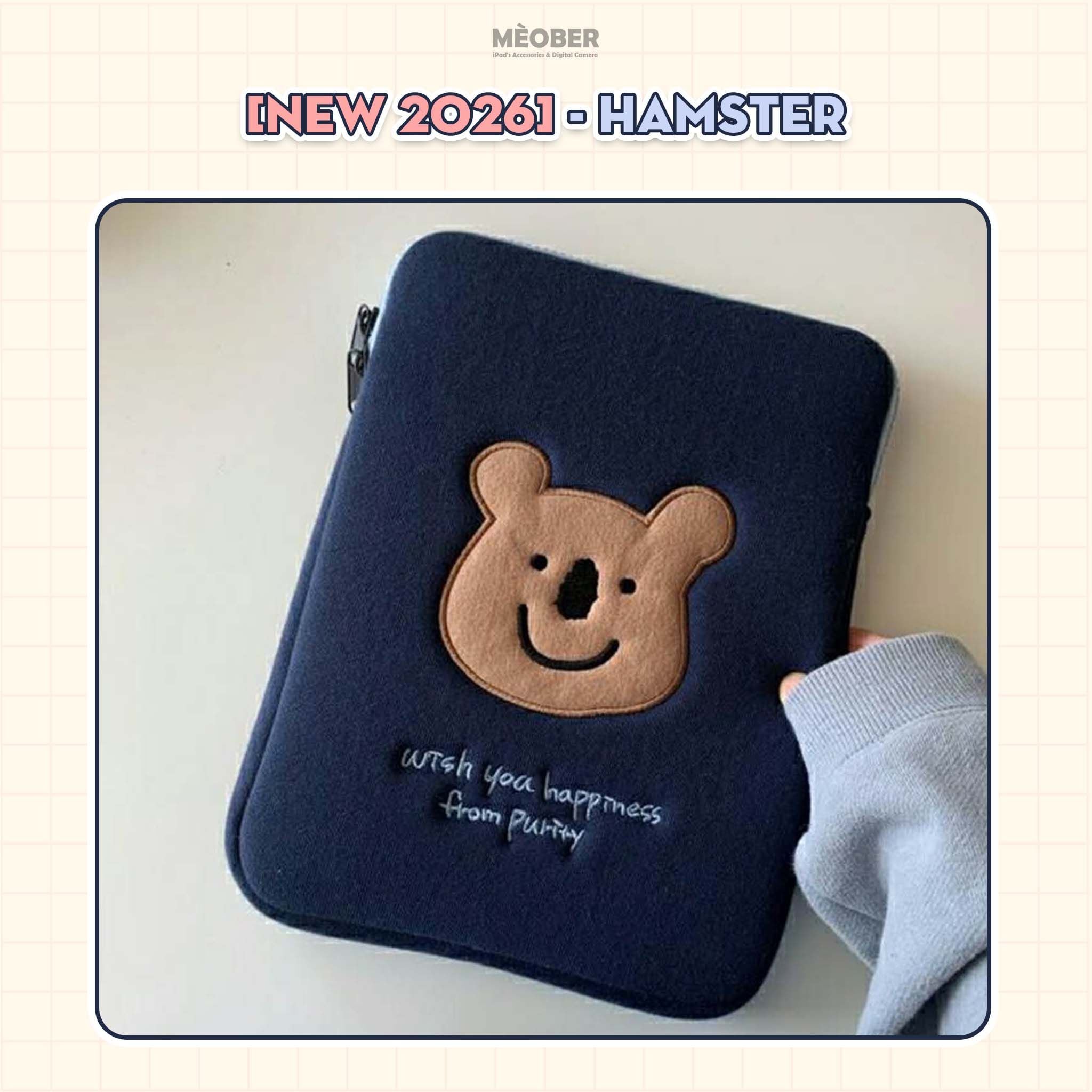  Túi chống sốc Cute dành cho iPad Pro 11, iPad Gen 5 6 7 8 9, iPad Air 2 3 4, iPad mini 4 5 6... 