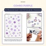  Ốp iPad Acrylic trong suốt Liquid DIY Button Decor Pro 11, Air 4/5/6/7, Gen7/8/9/10/11, Pro M4 - lưng trong suốt kèm nút và keo dán by MèoBer 