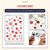  Ốp iPad Acrylic trong suốt Liquid DIY Button Decor Pro 11, Air 4/5/6/7, Gen7/8/9/10/11, Pro M4 - lưng trong suốt kèm nút và keo dán by MèoBer 