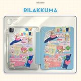  Bao da iPad Cute Origami Daily khe bút cố định gấp xếp xoay 360 cho Pro 11, Mini 6/7, Air 4/5/6/7, Gen7/8/9/10/11, Pro M4 by MèoBer 