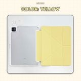  Bao da iPad Origami Pastel, gấp xếp xoay 360 cho Pro 11, Mini 6/7, Air 4/5/6/7, Gen10/11 A16, Pro M4 - lưng trong viền đồng màu by MèoBer 