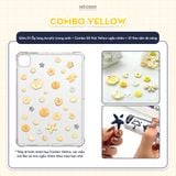  Ốp iPad Acrylic trong suốt Liquid DIY Button Decor Pro 11, Air 4/5/6/7, Gen7/8/9/10/11, Pro M4 - lưng trong suốt kèm nút và keo dán by MèoBer 