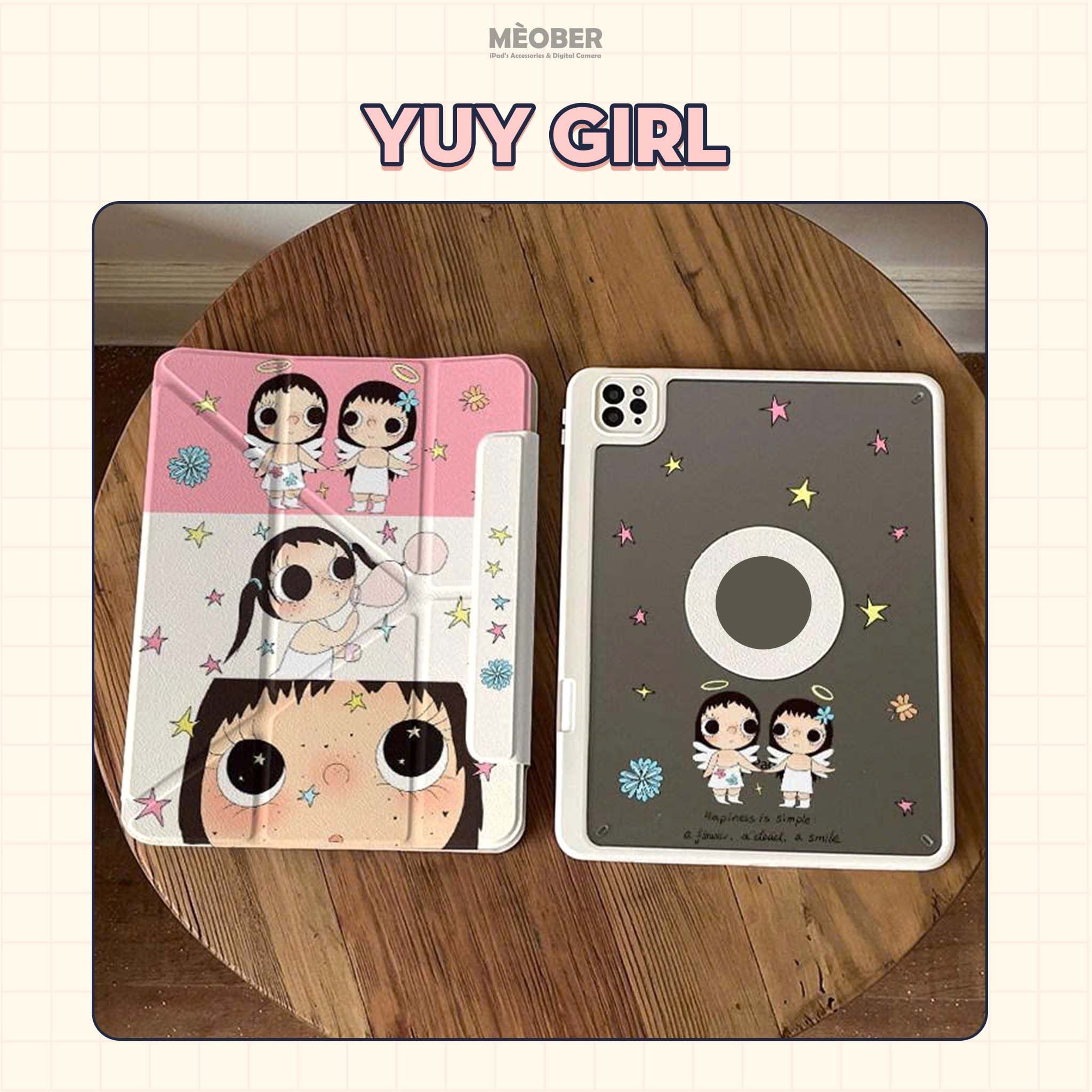  [New 2026] Bao da Cute Nam Châm Xoay x Origami dành cho iPad - Hỗ trợ tháo rời linh hoạt, siêu bảo vệ by MèoBer 