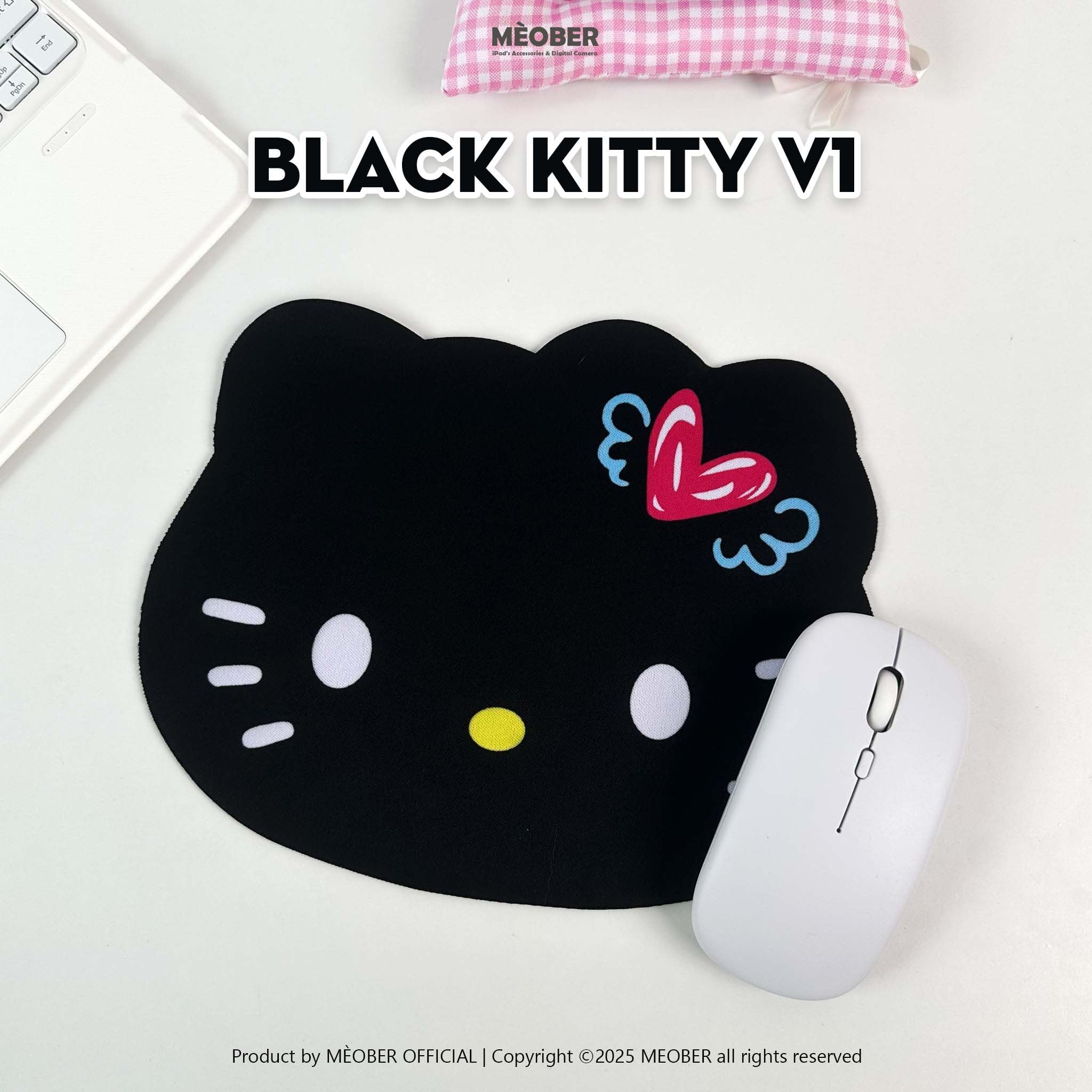  Lót Chuột Máy Tính Hello Kitty Phong Cách Dễ Thương, Chống Thấm Chống Trượt 2.0 - MEOBER.VN 