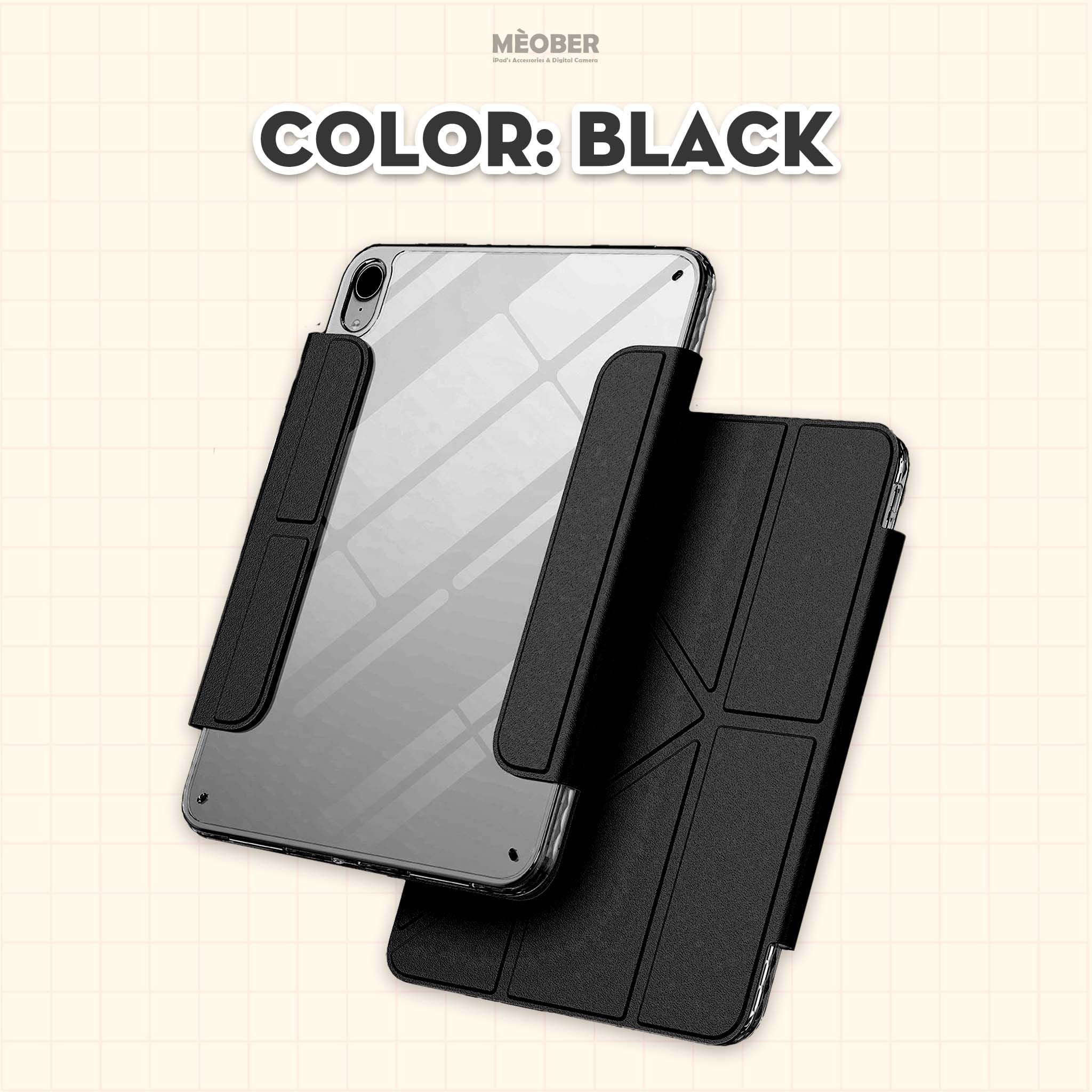  Bao da iPad Origami Double Magnetic, Tháo rời 2 mảnh, cover hít đôi dành cho Air 4/5/6/7, Gen10/11 A16, Pro M4/5 by MèoBer 