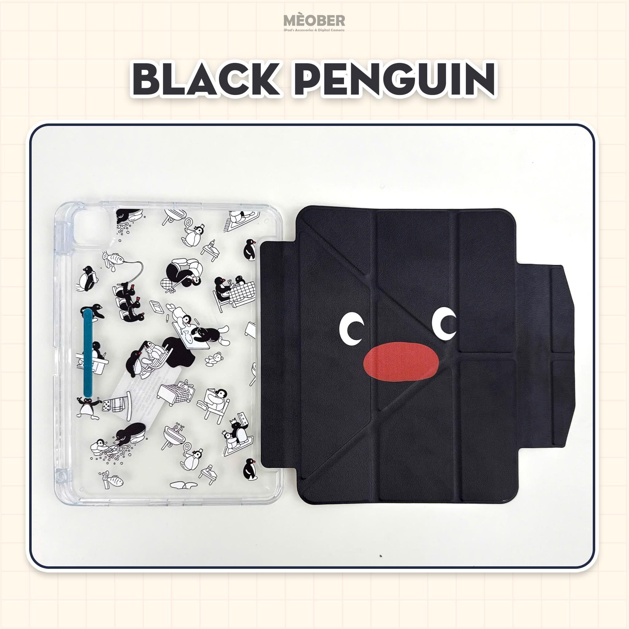  Bao da iPad Cute Origami Pen Holder gấp xếp xoay 360 by MèoBer 