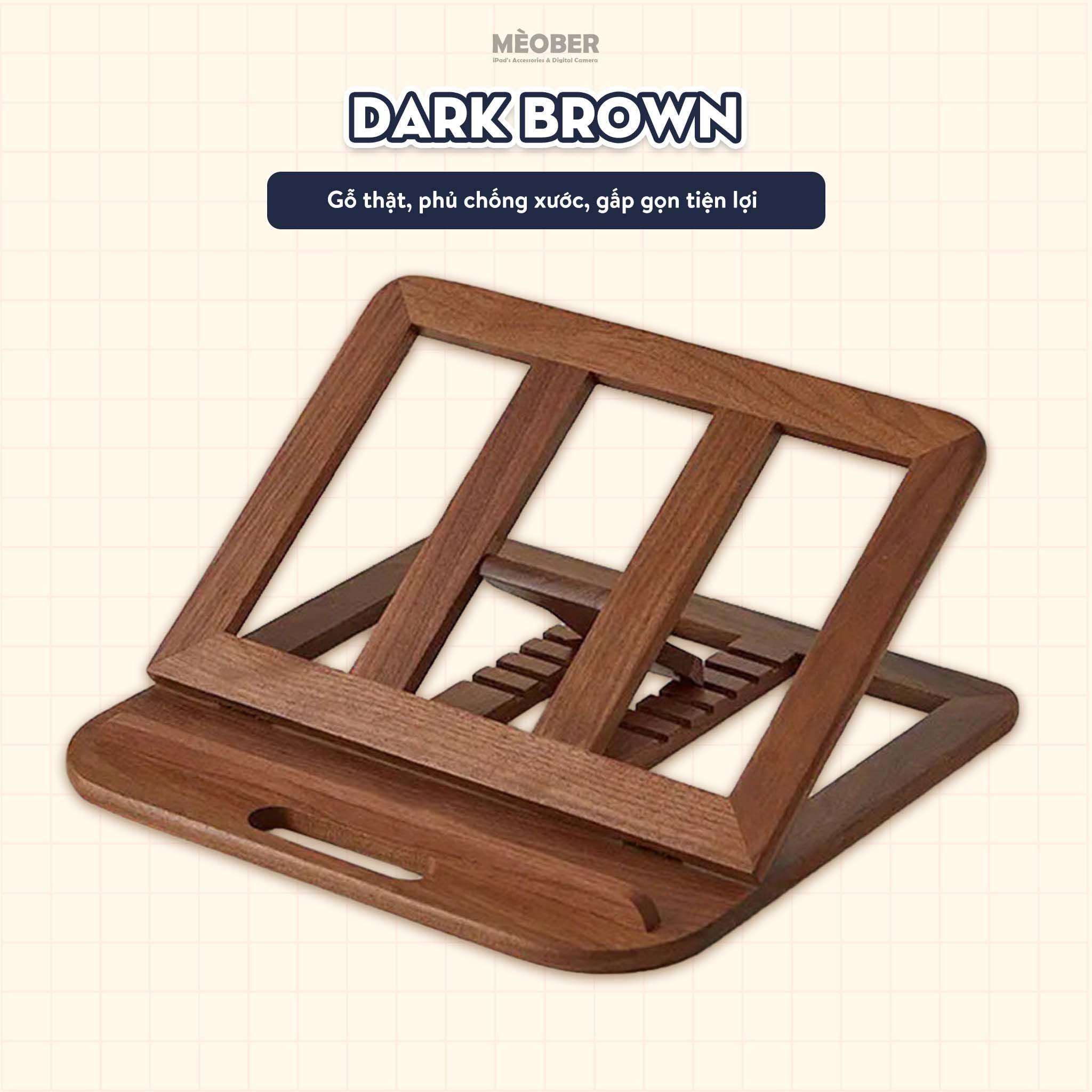 Kệ, Giá Đỡ Laptop & iPad Gỗ Cao Cấp Woody Art Stand, hỗ trợ viết vẽ, tản nhiệt máy, kê đa góc nghiêng by MèoBer 