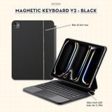  Bao Da Kèm Bàn Phím Magnetic Keyboard cho iPad Air 4/5/6/7, Pro 11 12,9, Pro M4, Gen 10/11 A16 by MèoBer 