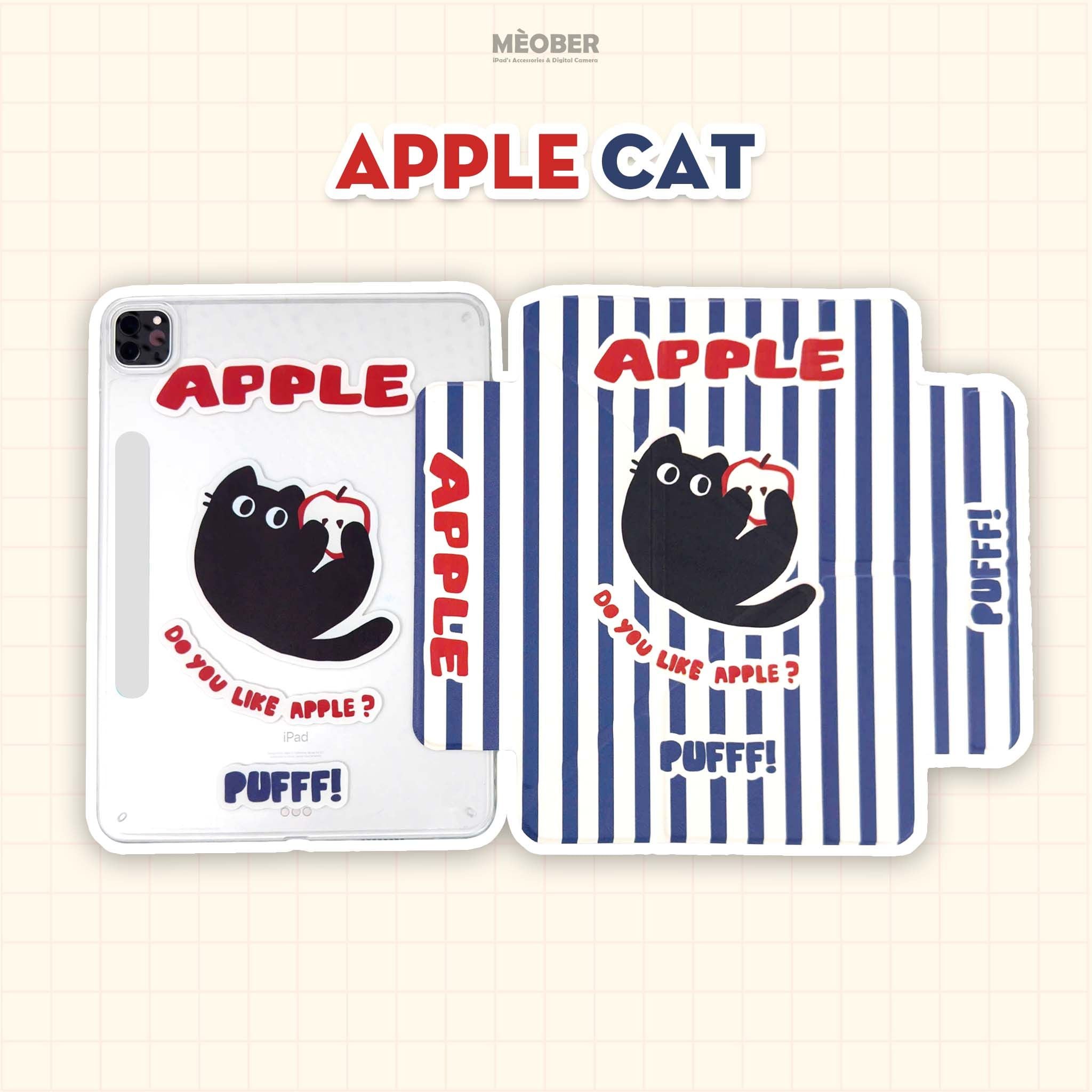  Bao da iPad Origami Cute Double Magnetic, Cover tháo rời & hít đôi dành cho iPad Gen, Pro 11, Air 2026, A16 v.v by MèoBer 