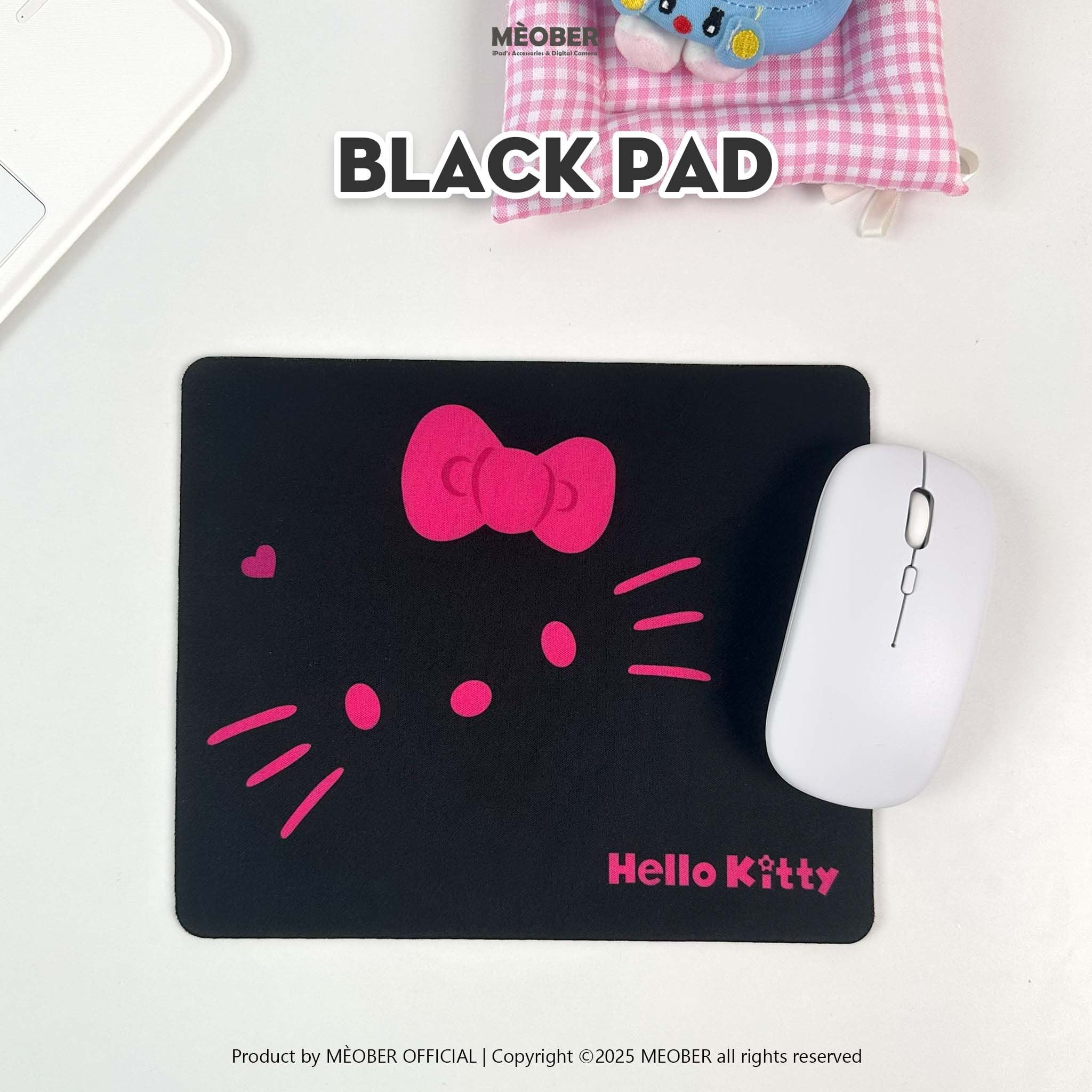  Lót Chuột Máy Tính Hello Kitty Phong Cách Dễ Thương, Chống Thấm Chống Trượt 2.0 - MEOBER.VN 