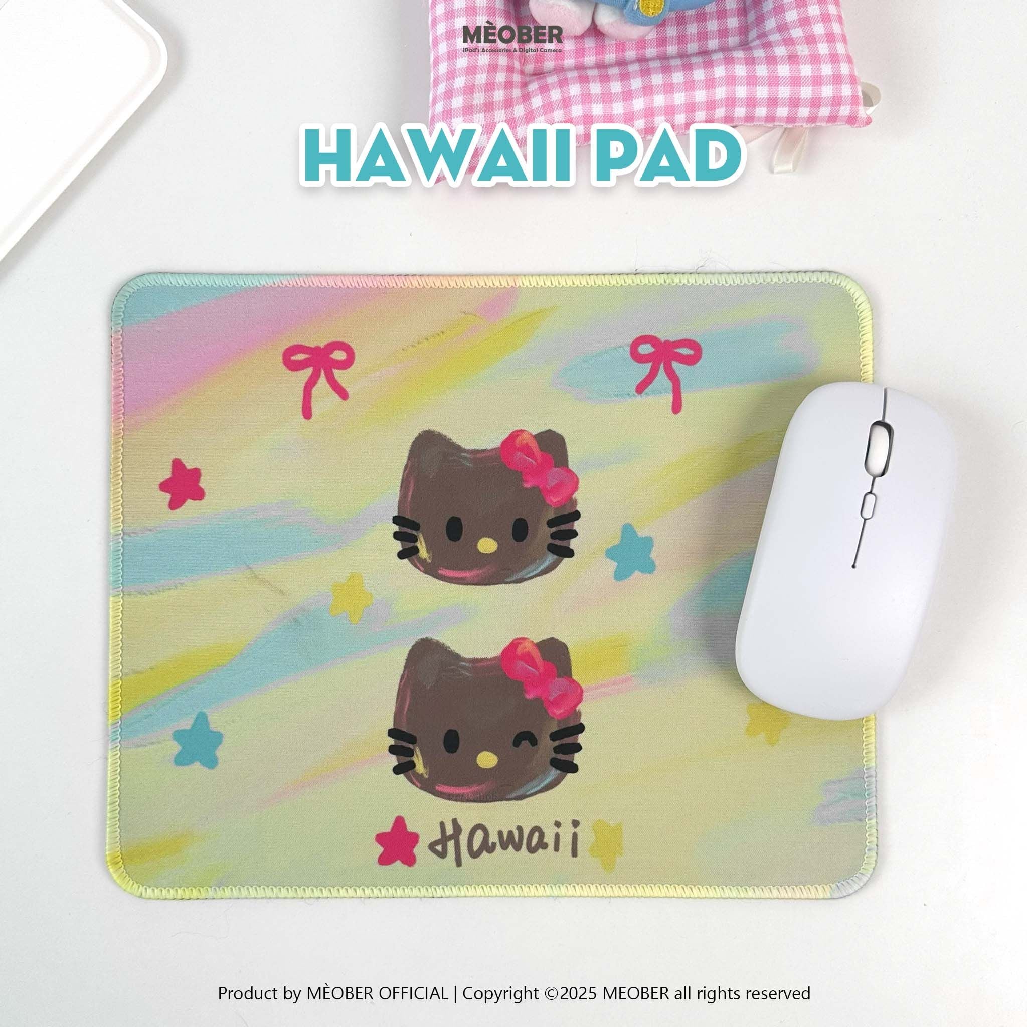  Lót Chuột Máy Tính Hello Kitty Phong Cách Dễ Thương, Chống Thấm Chống Trượt 2.0 - MEOBER.VN 