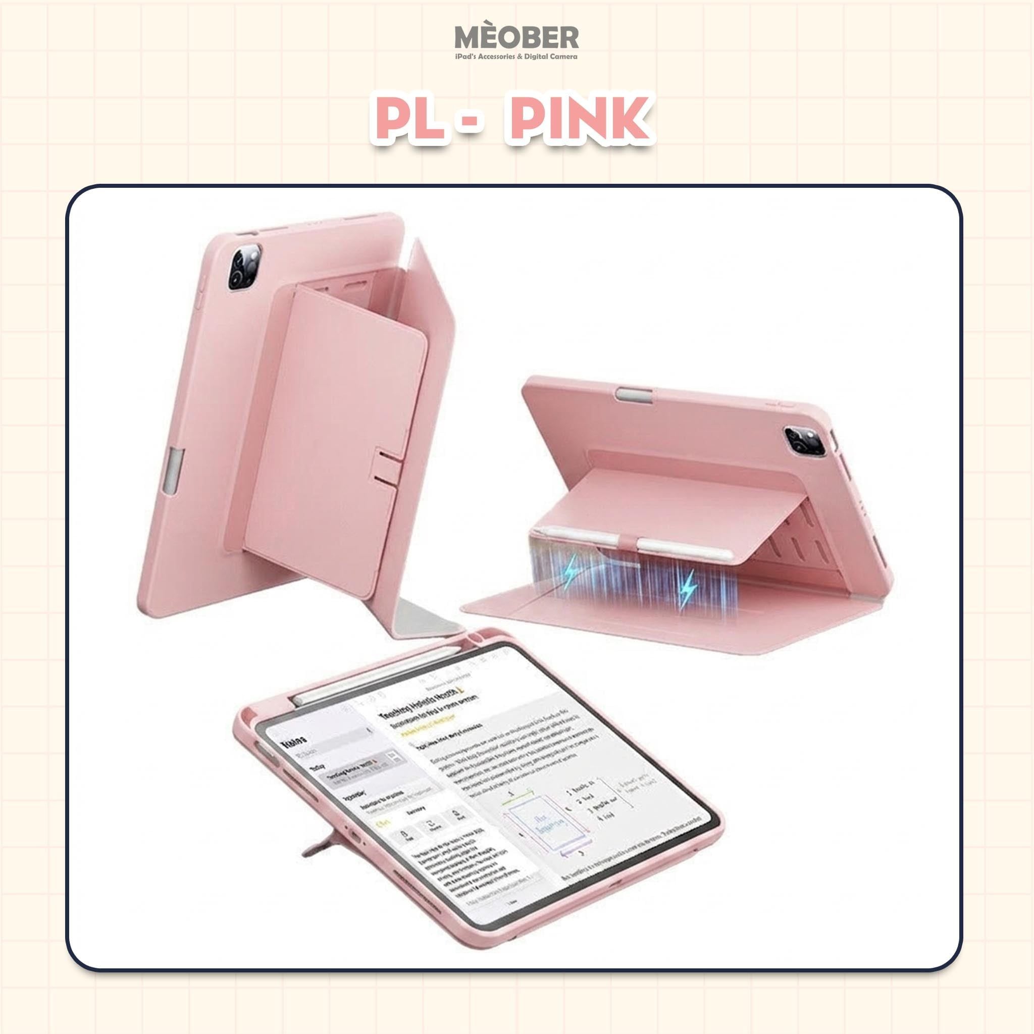  Bao da iPad Ultra Stand Cover - Có chân đứng xoay ngang dọc, siêu chống sốc by MèoBer 