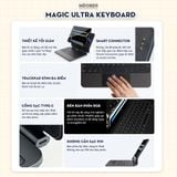  [2026] Bao Da Kèm Bàn Phím Magic Pro Keyboard cho iPad by MèoBer dành cho iPad Pro 11, Pro 12,9inch, M1 M2 M4 